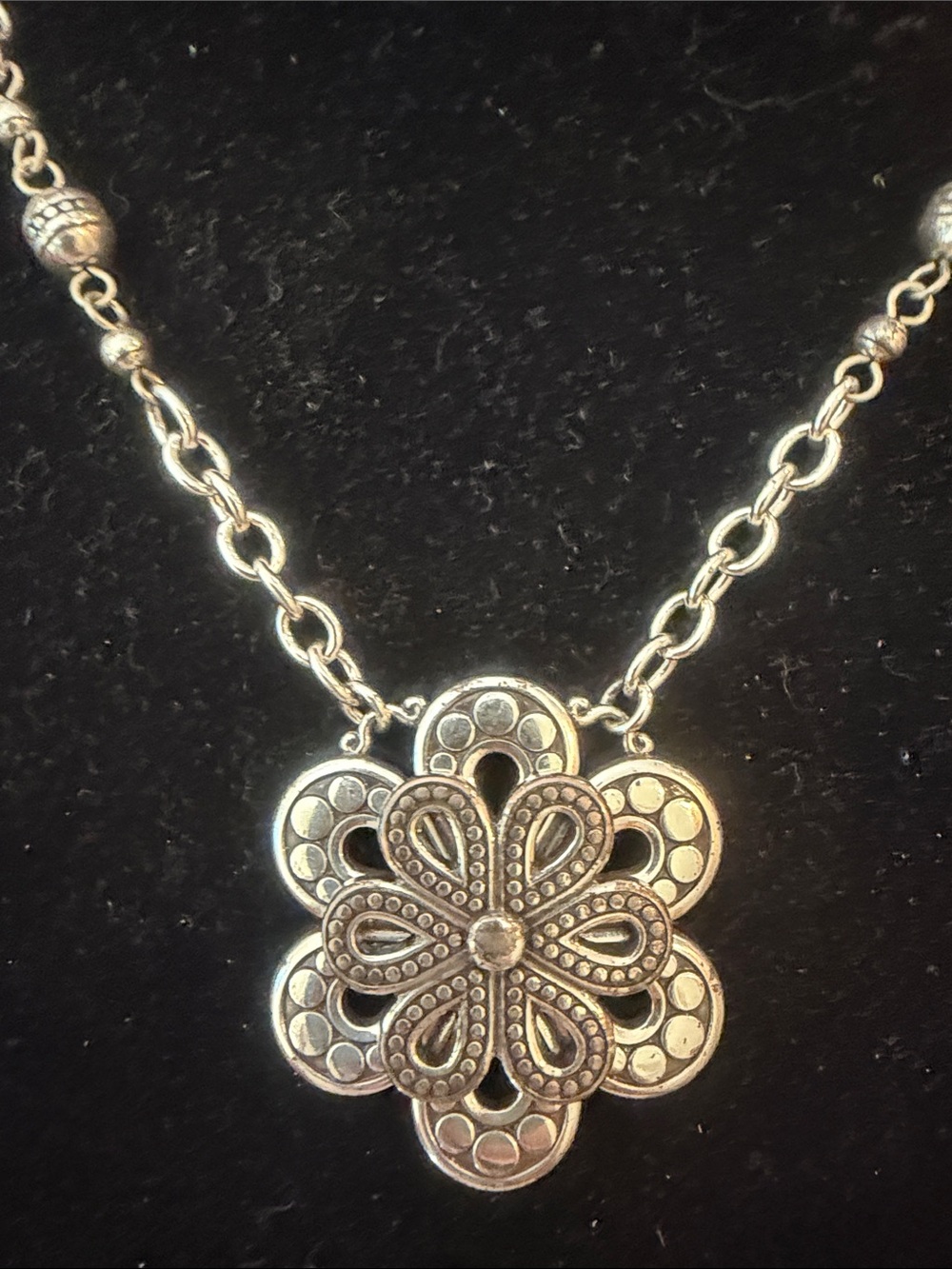 Brighton Floral Pendant Necklace - Elegant Flower Design